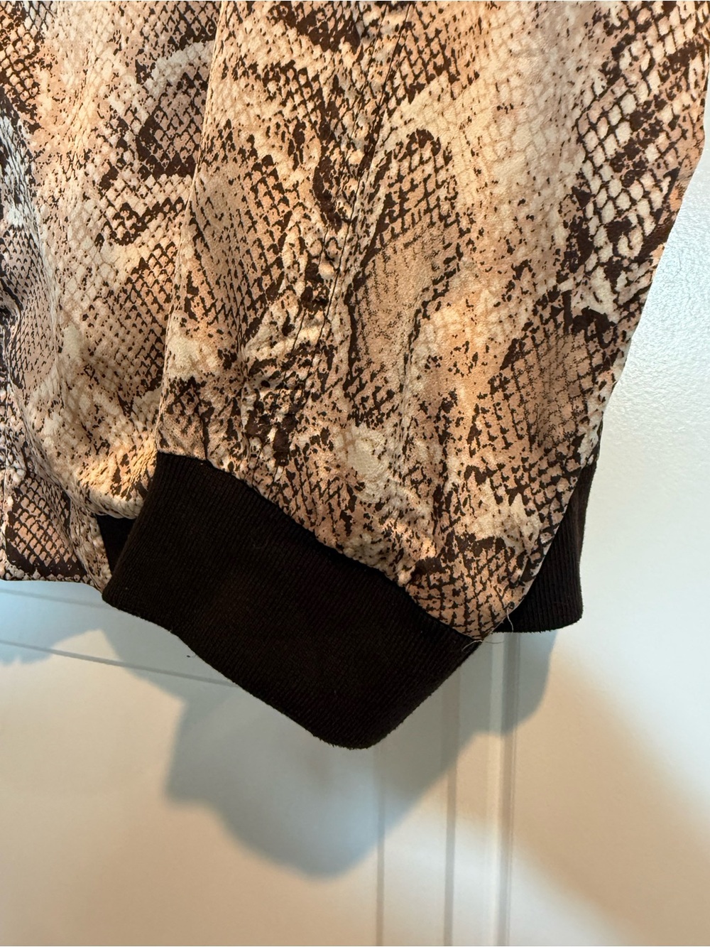 Python Print Bomber Jacket - Kori - Picture 4 of 6